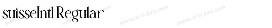 suisseIntl Regular字体转换